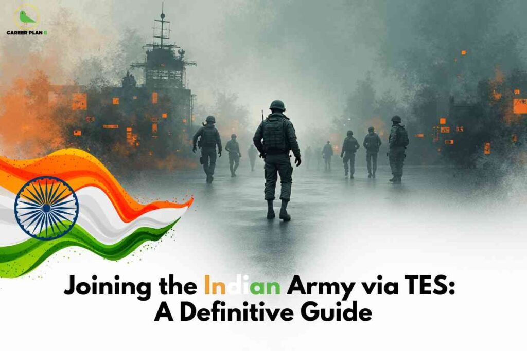 Indian Army cadets in uniform standing proudly during training, representing career opportunities for students joining the Indian Army via TES (Technical Entry Scheme) after 12th.