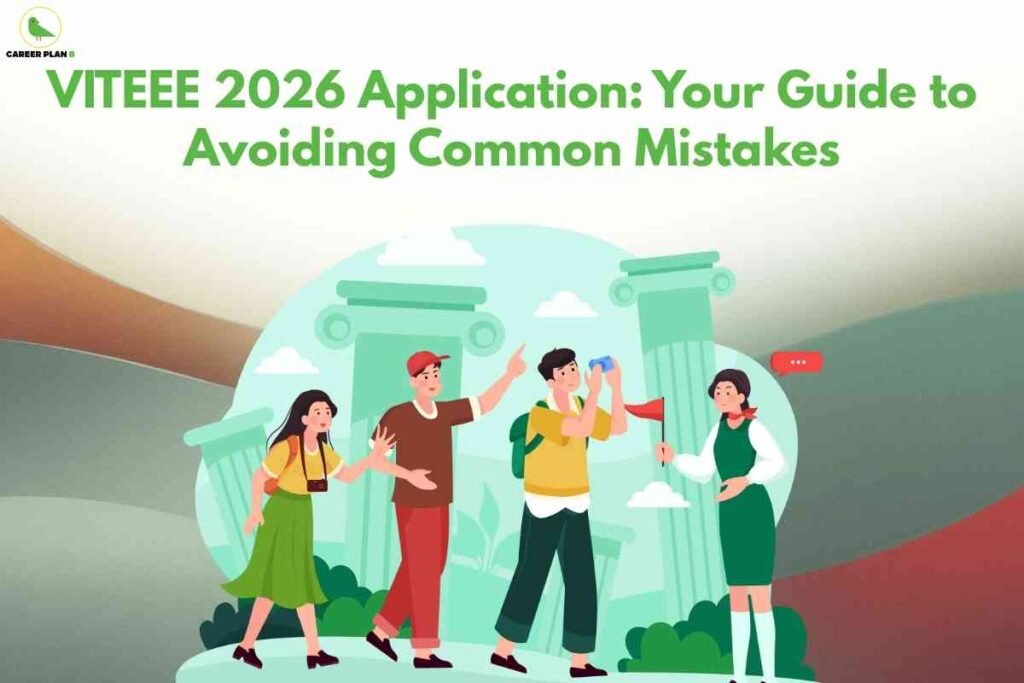 Students filling out the VITEEE 2026 application form and learning how to avoid common mistakes during the VIT admission process for B.Tech programs at VIT Vellore, Chennai, Bhopal, and AP campuses.