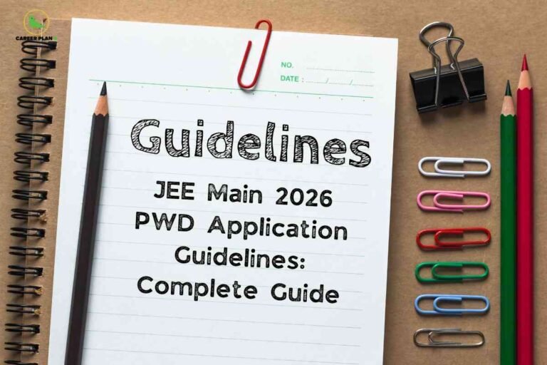 Student with assistive device entering an exam hall, representing JEE Main PWD guidelines 2026 including exam accommodations, scribe rules, and facilities for candidates with disabilities.
