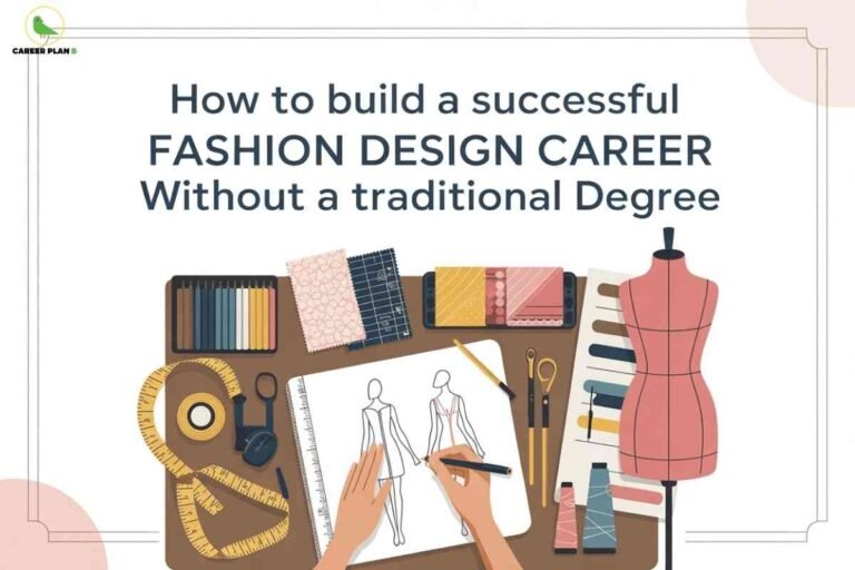 Tools and accessories representing fashion design career steps, illustrating how to start a fashion design without degree pathway.