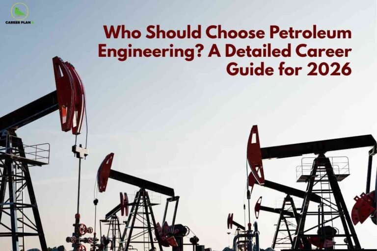 Oil extraction rigs at a petroleum field illustrating who should choose petroleum engineering in 2026 career guide