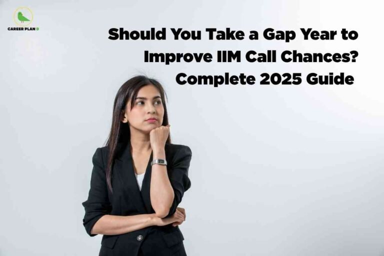 Student thinking about taking a gap year for IIM preparation, representing the decision-making process and strategies to improve IIM call chances in 2025.