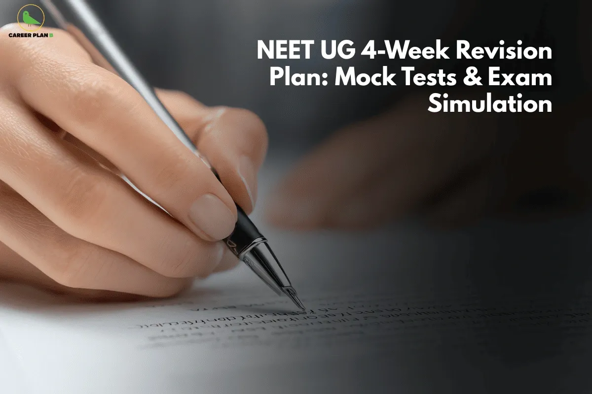 NEET UG 4 Week Revision Plan with Mock Tests- Career Plan B