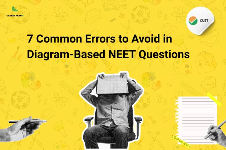 Student feeling confused while solving NEET diagram questions mistakes, highlighting 7 common errors to avoid in diagram-based NEET preparation