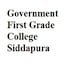 Government First Grade College, Siddapura