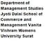 Department of Management Studies, Jyoti Dalal School of Commerce and Management, Vanita Vishram Women’s University, Surat