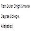 Ram Dular Singh Smarak Degree College, Allahabad