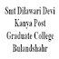Smt Dilawari Devi Kanya Post Graduate College, Bulandshahr